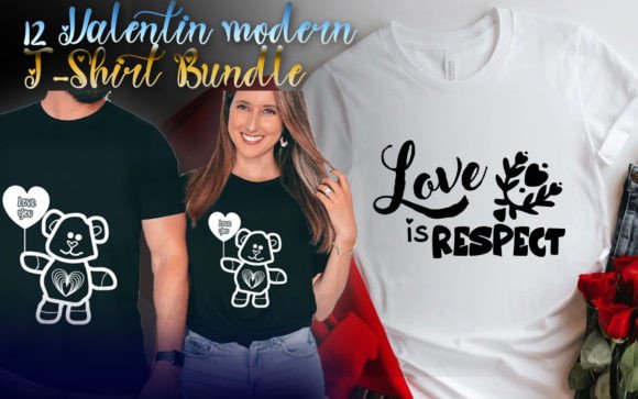 Download Valentin Modern Love Svg Tshirt Bundle - Tshirt bundle Collection