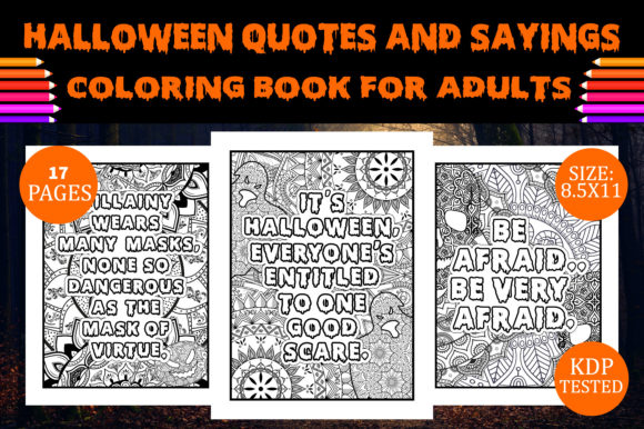 Download Halloween Quotes &amp; Sayings Coloring Book - Sayings Collection