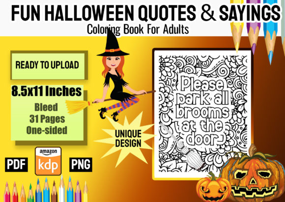 Download Halloween Quotes &amp; Sayings Coloring Book - Sayings Collection