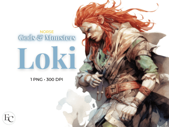Download Loki Norse God Pagan Sublimation Clipart - Pagan Collection
